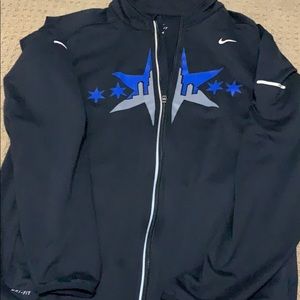 Nike dri-fit full zip jacket with graphic